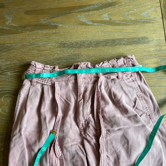 American Eagle Outfitters pink paper bag, high waist, wide leg pants - Picture 11 of 13